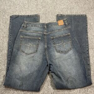 Jag Jeans Women's 14W Western Glove Works Pluse Size Flared Denim Bling Western